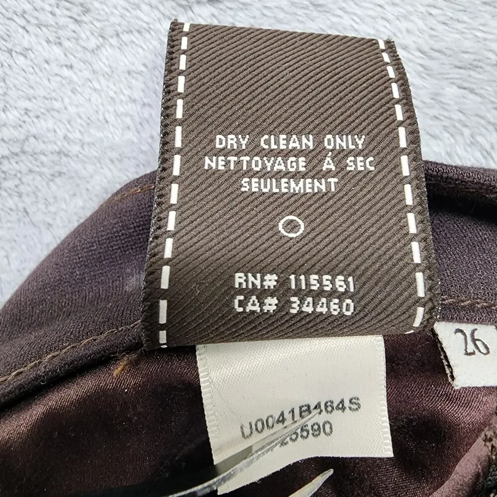 7 For All Mankind 7FAM Jeans Womens 26 Dark Brown Gwenevere Ankle Skinny Stretch - Picture 7 of 12